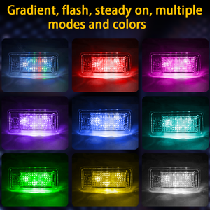 Nouveau modèle RBG coloré LED lumière de <span class=keywords><strong>plaque</strong></span> d'immatriculation pour <span class=keywords><strong>Audi</strong></span> A3 <span class=keywords><strong>A4</strong></span> S4 RS4 B6 <span class=keywords><strong>B7</strong></span> A6 S6 C6 S5Canbus lampe de <span class=keywords><strong>plaque</strong></span> d'immatriculation de voiture sans erreur - Product Image 6