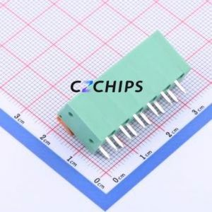 JL142V-50806GA1 Spring Terminal Block Through hole Component (THT),P=5.08mm Connector 1x6P 5.08mm Green Through Hole - Product Image 2