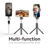 Trípode para Teléfono con Palo Selfie Earldom, Todo en Uno, Extensible y Estabilizador con Control Remoto Inalámbrico, Compatible con iPhone