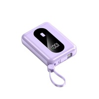 Gitra nuevo portátil 10000mAh Mini banco de energía cargador de teléfono de batería móvil pantalla LED alto uso al aire libre disponible Rosa Blanco