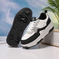 Chaussures de roller décontractées à quatre roues pour jeunes enfants, respirantes, à prix d'usine, très vendues, chaussures de sport pour le patinage des enfants