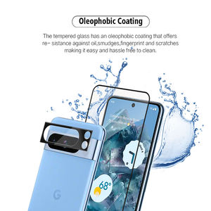 Protection d'écran en verre trempé 9H 2.5D anti-rayures haute transparence personnalisée ODM, protection d'objectif d'appareil photo pour Google Pixel 8 9 10 Pro - Product Image 5