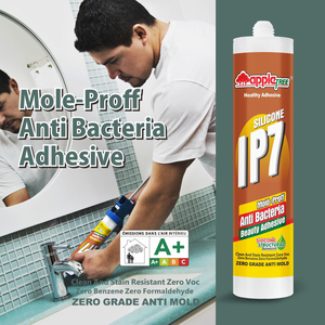 Mastic silicone neutre anti-moisissure et résistant aux intempéries pour le bois, la construction, la cuisine, la salle de bain, les toilettes, les bacs à lave-vaisselle et l'adhésion des bords – Beauté et Durabilité - Product Image 1