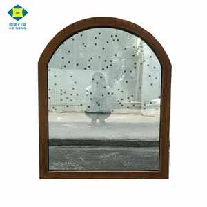 Popular de alta calidad OEM artículo caliente fijo UPVC Ventana de arco superior