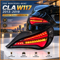 Pour Mercedes-Benz CLA W117 2013-2019 : Paire de feux arrière améliorés gauche et droit, noir fumé, LED 3D, ensemble de feux arrière, remplacement direct
