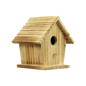 Nichoirs en bois pour oiseaux avec trou d'<span class=keywords><strong>entrée</strong></span>, protection métallique contre les prédateurs, loquet sécurisé, rainures pour jeunes oiseaux, nichoirs en cèdre pour passerois bleus à l'<span class=keywords><strong>extérieur</strong></span> - Product Image 2
