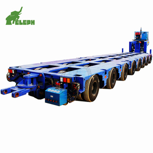 Semi-<span class=keywords><strong>remorque</strong></span> modulaire à plateau surbaissé pour charges lourdes, 5 lignes, 10 <span class=keywords><strong>essieux</strong></span>, 200 tonnes - Product Image 4