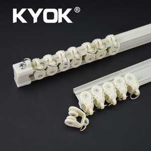 Chất lượng cao nhôm Rèm Đường Sắt uốn cong Rèm theo dõi và đường ray cho khách sạn trần gắn Rèm bài hát và phụ kiện - Product Image 3