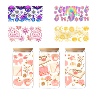 Impression personnalisée en couleur prêt bâton 16oz Libbey verre UV tasse Wrap transferts