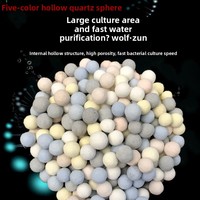 Billes de quartz creuses : support filtrant biologique pour aquarium, culture de nano-bactéries et purification de l'eau