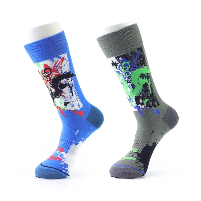 High Quality Custom designer socks Black dragon Tube Sock Thick Compressionsocks unisex Adult Crew Sports Socks