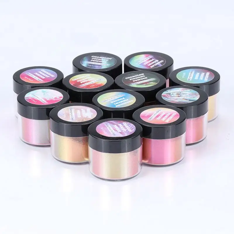 10g/set 4 color Wholesale natural chameleon colorshift inorganic pearl pigment powder for coating & ceramic