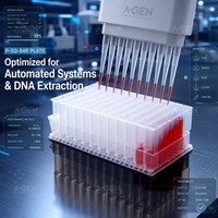 Plaque de puits profonds détachable de 84 alvéoles, configuration 12*7, compatible avec l'extraction d'acides nucléiques TANBead SLA D14800, consommable de laboratoire en PP