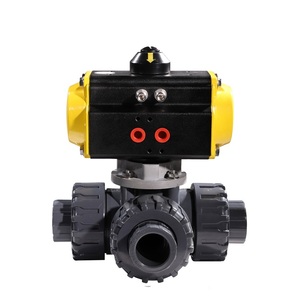Sistema de Riego por Goteo COVNA, Válvula de Bola Neumática de PVC de 3 Vías, DN25, 1 Pulgada, AC220V, en Oferta - Product Image 1