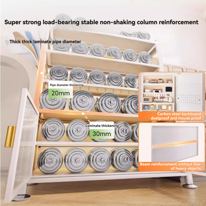 Kitchen Living <strong>Room</strong> Shelves <strong>Dining</strong> Side Multi-Layer Oven Microwave Pots Pans Multifunctional <strong>Storage</strong> <strong>Dining</strong> <strong>Room</strong> <strong>Cabinet</strong> - Product Image 4