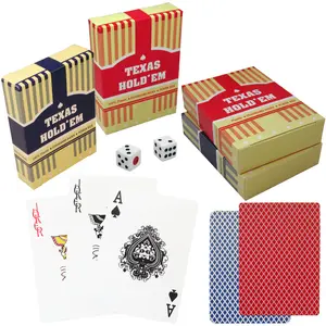 AYPC Custom Design High Quality PVC Poker Game Card Box Plastic Board Games Casino Playing Cards Printer