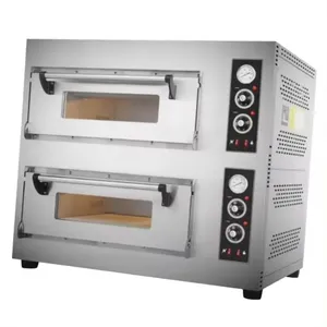 Commercial Western Restaurants Cafes Tea Cake Shops Equipment Baking 2 6 Trays Pizza Meat Gas Deck Oven