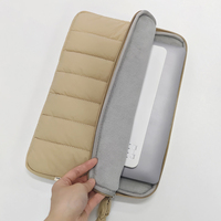 Tas Selempang Laptop Poliester Tahan Lama Gaya Bisnis Sederhana dengan Desain Tahan Air Kapasitas Besar untuk Tablet & Macbook