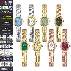 Relojes de Pulsera Ovalados Nuevos y Elegantes <span class=keywords><strong>para</strong></span> Mujer, con Correa de Acero Inoxidable, Cuarzo, Minimalistas, OEM ODM - Product Image 1