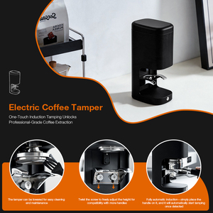 Machine à presser le café électrique automatique à écran tactile numérique 58 mm, détection de pression intelligente, pression réglable, design moderne pour la maison - Product Image 4