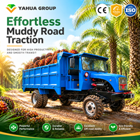 Mini-tracteur agricole 4x4 120 CV à moteur diesel sur roues pour la récolte des plantations d'huile de palme et les travaux de transport sur routes rurales