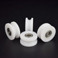 Poulies en plastique de petite taille usinées sur commande par CNC : Rouleaux en POM et roues à gorge en U/V/H avec roulements