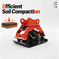 Compacteur de plaques robuste REBET pour excavatrice universelle, adapté aux compacteurs de sol vibrants haute fréquence, certifié CE