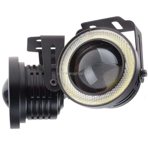 EURS Phare antibrouillard LED COB Angel Eye blanc bleu bleu glace rouge rose vert modèle H7 universel 21W 800LM 24V DRL - Product Image 5