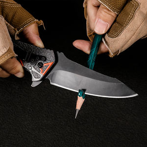 มีดพับพกพา Columbia 3D Printed DIY OEM EDC ใบมีดสแตนเลส 3CR13 ด้ามอลูมิเนียม ทนทาน สำหรับกิจกรรมกลางแจ้ง ตั้งแคมป์ ล่าสัตว์ - Product Image 5