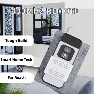 433 MHz Wireless Smart Home sistema <span class=keywords><strong>telecomando</strong></span> interruttore AC220V 30A 1CH relè ricevitore 500M trasmettitore per porta del Garage motore - Product Image 2
