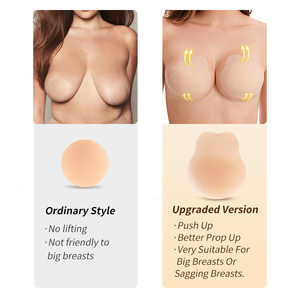 Yağ Bunny silikon meme meme kaldırma yama büyük meme kapakları kullanımlık görünmez dikişsiz yapışkan sutyen meme pedi yukarı itin - Product Image 4