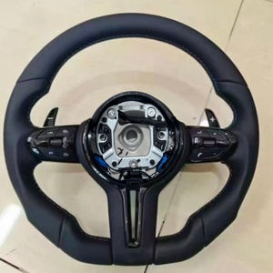 Volante con Controles de Palanca para BMW M3 M4 M5 M6 F06 F10 F15 F16 F20 F30 F31 F32 F33 F34 F36, Volante Redondo de Cuero - Product Image 6