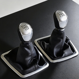 Poignée <span class=keywords><strong>de</strong></span> <span class=keywords><strong>vitesse</strong></span> en cuir respirant et anti-poussière, 5/6 vitesses, pour C-MAX 2006-2011 MK3 MK4 MK7 pour Ford Focus - Product Image 1