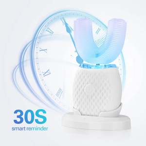 Cepillo de Dientes Eléctrico Sónico en Forma de U, Limpieza Bucal de 360 Grados, Cepillo de Dientes Automático de Silicona, Cepillo Blanqueador de Dientes con Luz Azul Fría - Product Image 6