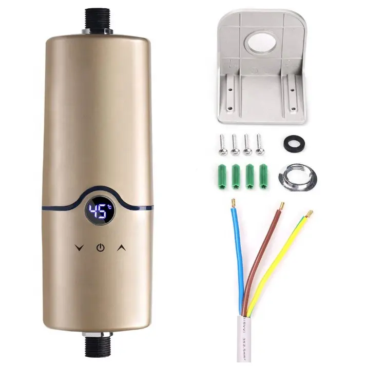 Touch Control Instant Electric Shower Head Tankless Water Heater 5.5KW electric water heaters hot water