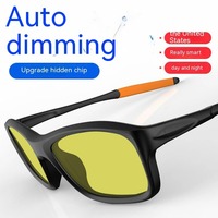 Lunettes intelligentes de sport LCD-28 pour l'extérieur, contrôle gestuel tactile, monture TR90, électrochromiques, haute définition, reconnaissance automatique, IPX-5