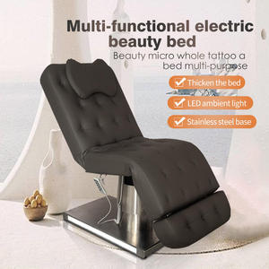 Silver Stainless Steel Base with LED3 Motor Electric Beauty Massage Bed with Customizable Color for Beauty Salon - Product Image 3