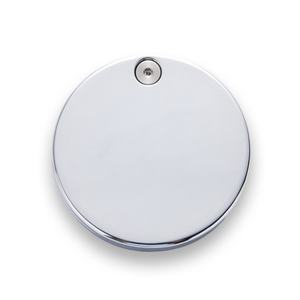 Personalized Portable Private Rotatable Label Small Round PU Leather Metal <b>Compact</b> <b>Mirror</b> - Product Image 2