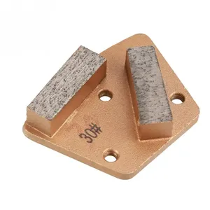 Outils de polissage au diamant trapézoïdal à 2 segments de qualité supérieure plaques de meulage de polissage humide pour une préparation efficace de la surface en béton OEM - Product Image 3
