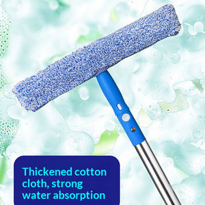 Kit professionnel de nettoyage de vitres en plastique <span class=keywords><strong>avec</strong></span> <span class=keywords><strong>seau</strong></span>, perche télescopique, brosse et raclette – Écologique et durable pour usage domestique et commercial - Product Image 5