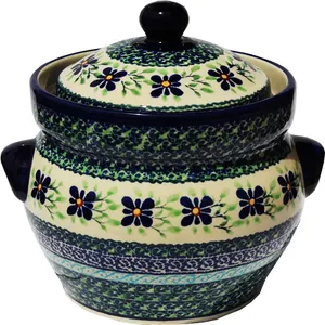 定制陶瓷泡菜罐优质复古彩绘瓦罐发酵罐