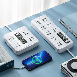 Multiprise intelligente avec prise USB et interrupteur à câble long 10A Prise de courant domestique haute puissance - Product Image 2