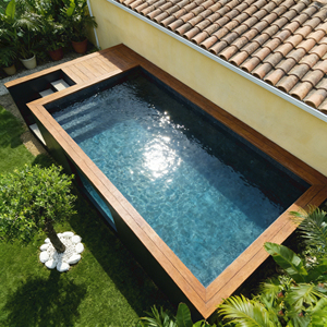 Piscina de fibra de vidrio de 20 pies x 40 pies, pequeña piscina contenedor, piscinas sobre el suelo, piscina de inmersión fría. - Product Image 2