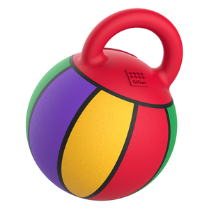 GiGwi Interactive Pet Sports Gummi Basketball Luftgepumptes Hundes pielzeug 14cm Basketball mit Gummi griff für mittlere Hunde - Product Image 3