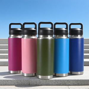 ขวดน้ำกีฬาผนังสองชั้นน้ำหนักเบาแก้วน้ำเก็บความร้อนสำหรับเดินทาง - Product Image 5