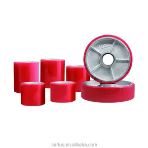 High Quality Iron Core Polyurethane Wheels 100LB Forklift Rugged Caster Wheels for sale 2050 1850