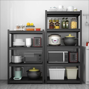 Venta al por mayor Supermercado Garaje Protección contra la corrosión Estantería de metal Ahorre <span class=keywords><strong>espacio</strong></span> Apilamiento Taller Estante de almacenamiento - Product Image 3