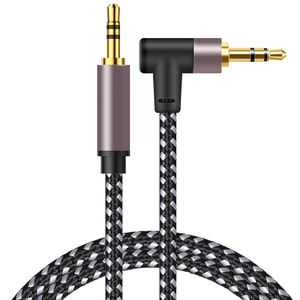 <span class=keywords><strong>Cable</strong></span> de Audio de 20 pies y 3,5mm, ángulo recto de 90 grados, trenzado de nailon chapado en oro, HiFi, estéreo <span class=keywords><strong>auxiliar</strong></span>, <span class=keywords><strong>cable</strong></span> macho-Macho, HiFi de alta calidad - Product Image 1