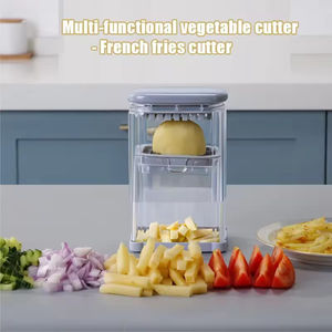 Mini <b>Multifunctional</b> Manual Food Processor New Plastic French Fries & Potato Chips <b>Cutter</b> Fruit Salad & <b>Vegetable</b> Chopper - Product Image 6
