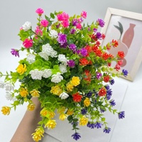 Buket Bunga Buatan Modern Tahan UV, Cetakan Injeksi, Eucalyptus Camellia, Grosir Pabrik, Ready Stock, Impor